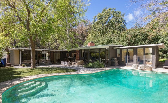 Wonderland Park Mid Century Modern home with pool