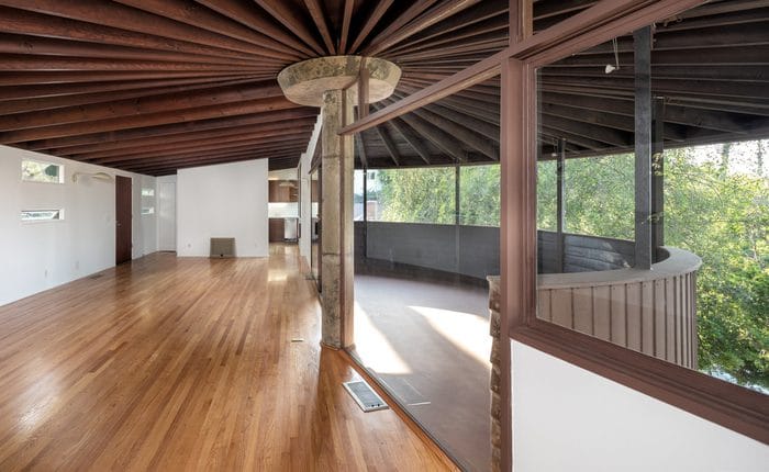 Interior of the Foster House by Architect John Lautner