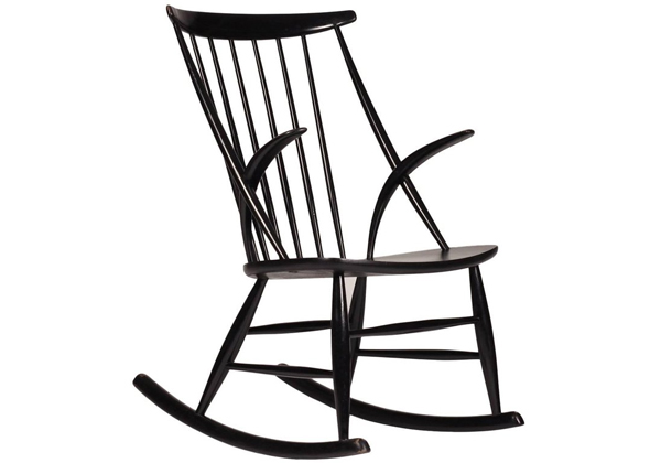 Illum Wikkelsø Scandinavian Modern rocking chair