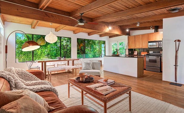 Franklin Hills neighborhood. Charming Los Feliz Mid Century home with open floor plan.