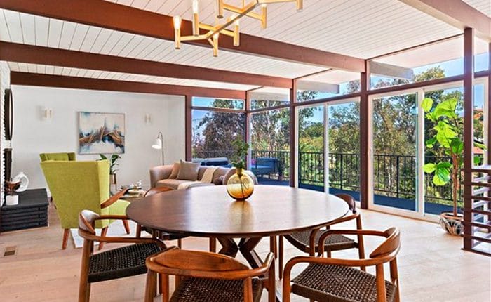 Glassell Park Mid Century home with floor to ceiling glass walls