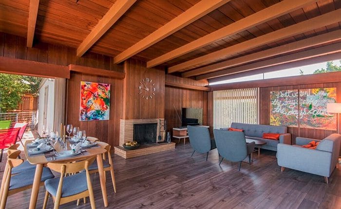 Nichols Canyon Mid Century home with open floor plan