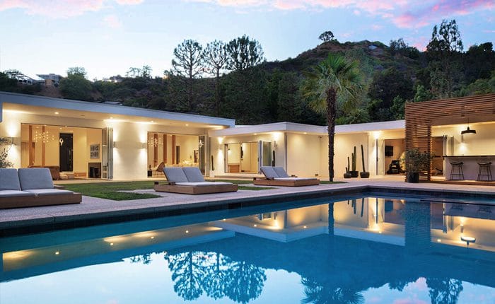 Trousdale Estates Mid Century Home with pool