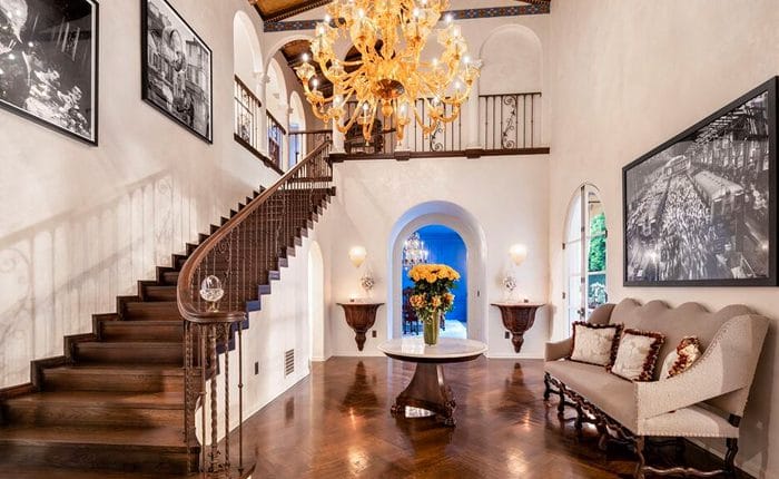Grand foyer of the Legendary Hancock Park estate by A.K. Kellogg