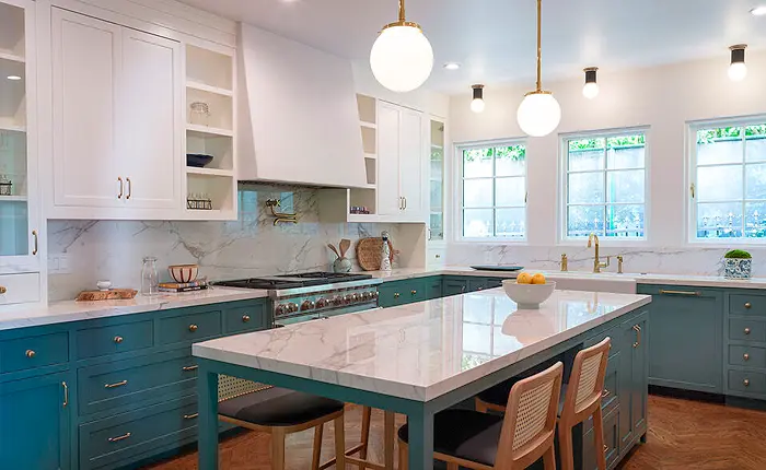 Remodeled kitchen in a Historic Los Feliz Italianate Spanish Home-Charles Raymond Spink