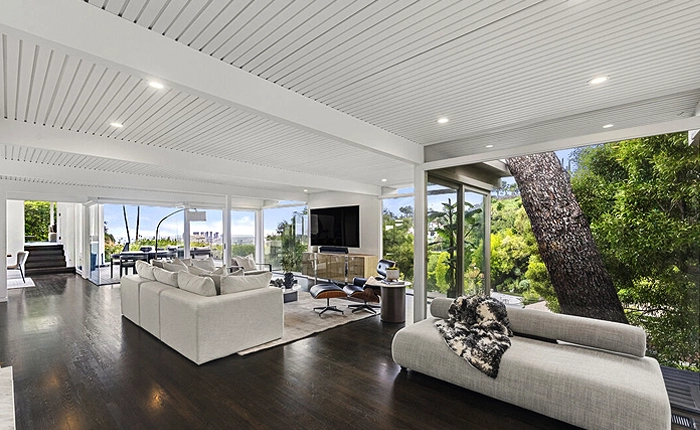 Sunset Strip Mid Century home with jetliner views