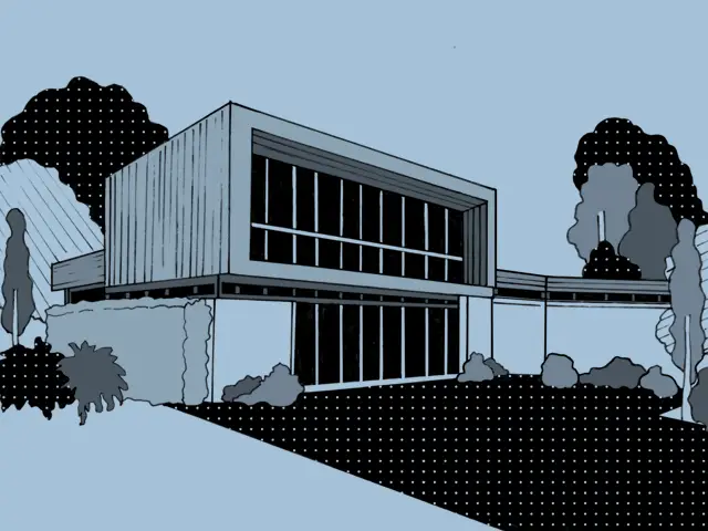 Rodney Walker mid century modern house Asher Residence, 1949