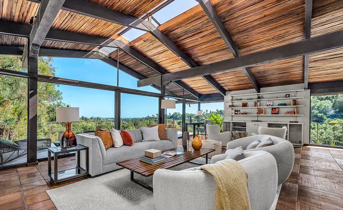 Cliff May Brentwood mid-century home with canyon views