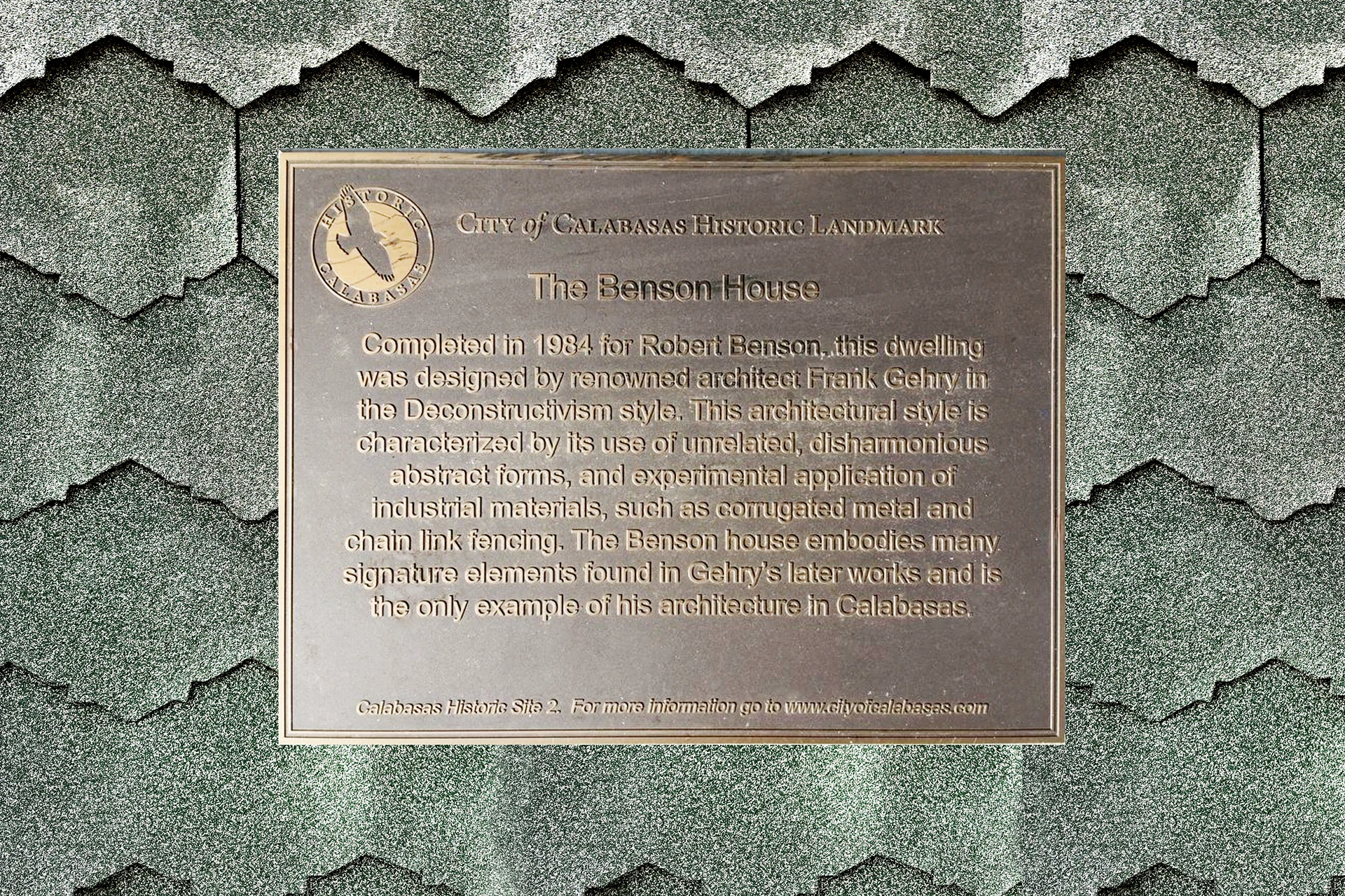 frank-gehry-benson-house-architectural-27hi plaque