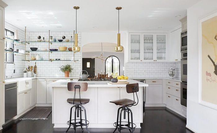 Hancock Park Spanish house with updated kitchen