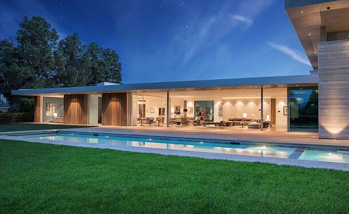 Bel Air Modern Architectural home with walls of glass