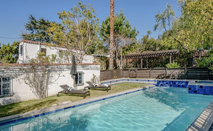 Eagle Rock Spanish House - pool view