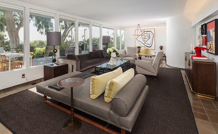 Los Feliz Raphael Soriano home-Living Room