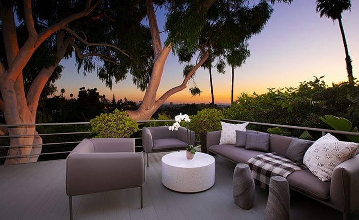 View from the Los Feliz Raphael Soriano home