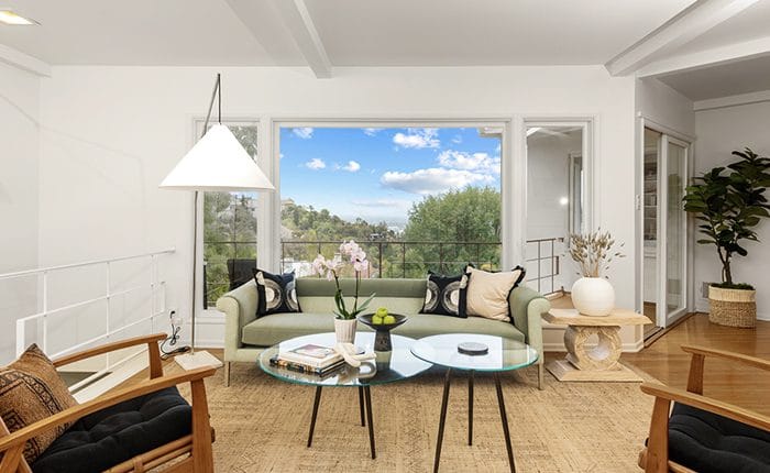 Beachwood Canyon Ranch Home living room