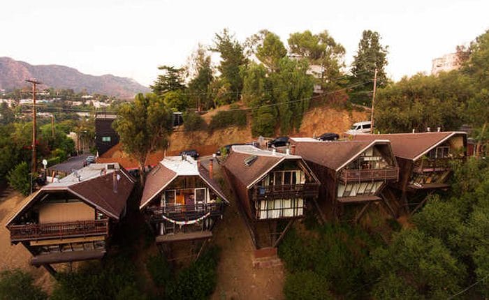 Hollywood Hills Boathouses by Harry Gesner