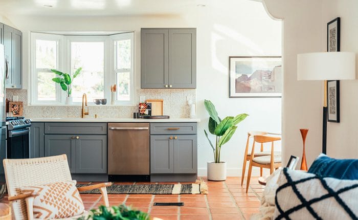 Remodeled kitchen in Eagle Rock Spanish home