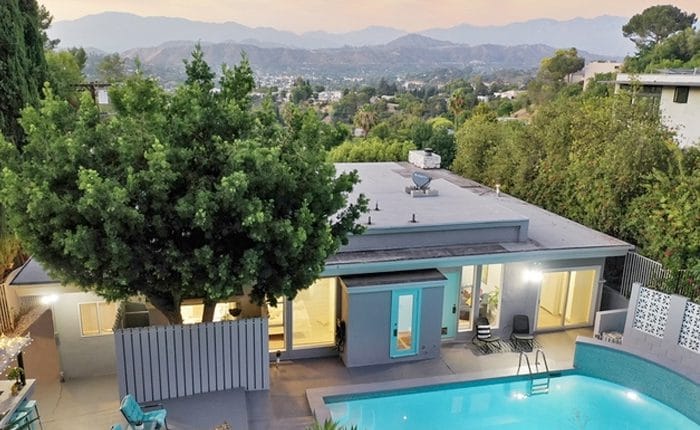 Palm Springs style Mount Washington Mid Century home with pool